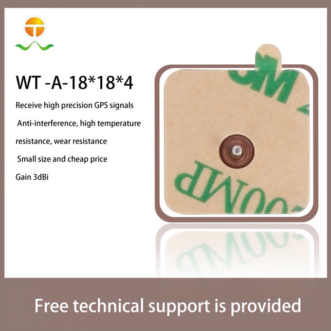 WT-A-18184 1575.42MHz Passive Mini Ceramic Glonass GPS GNSS Patch Antenna 0